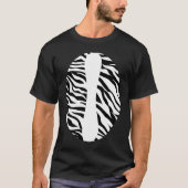 T-shirt Zebra Print Jungle Theme Party Zoo Animal Hallowee (Devant)