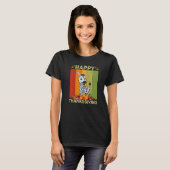 T-shirt Zebra Retro Famille Graphique Correspondance Thank (Devant entier)