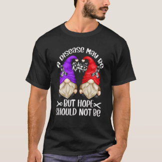 T-shirt Zebra Ribbon Sensibilisation Gnome Support Rare Pr
