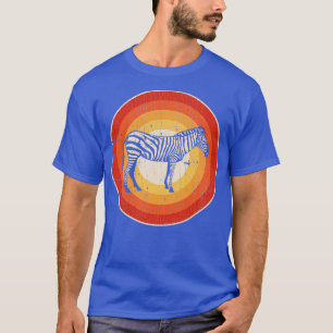T-shirt Zebra Sunset Retro pour Hommes Femmes Garçons Fill