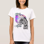 T-shirt Zebra Tribal style tatouage noir et blanc (Devant)