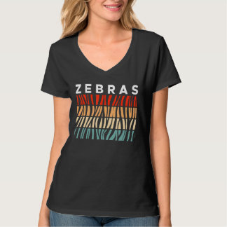 T-shirt Zebra Vintage Retro