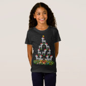 T-Shirt Zebra Xmas Tree Don Santa Hat Zebra Christmas (Devant entier)