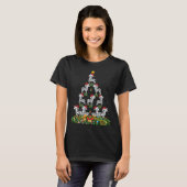 T-shirt Zebra Xmas Tree Don Santa Hat Zebra Christmas (Devant entier)