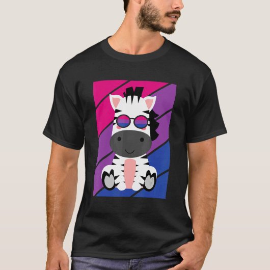 T-shirt Zebras Pride Bisexual Flag LGBTQ Proud Ally Pride (Devant)