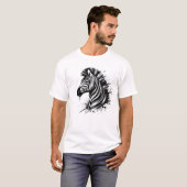 T-shirt Zèbre (Devant entier)