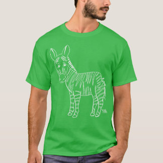 T-shirt Zèbre aime les animaux