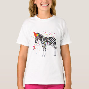 T-shirt Zèbre - Animaux ayant une fête