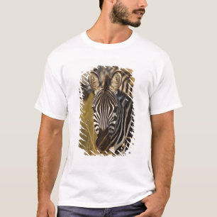 T-shirt Zèbre de Burchell dans les hautes herbes d'été, Ma