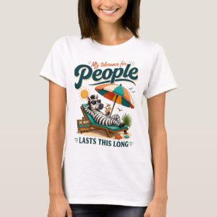 T-shirt Zèbre Humoristique Introverti Drôle