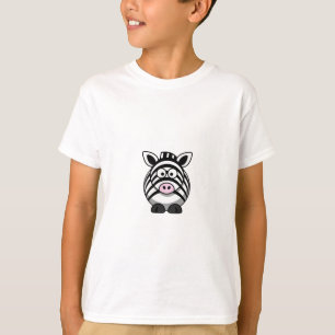 T-shirt Zèbre mignon Clipart de bande dessinée