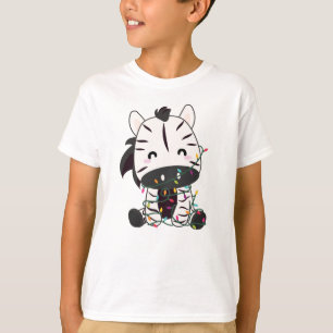 T-shirt Zèbre Noël Zèbres Animaux d'hiver