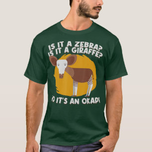 T-shirt Zèbre Ou Giraffe Non C'Est Un Okapi Okapi En Dange