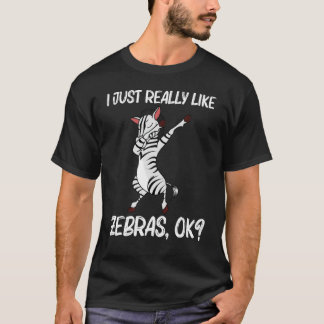 T-shirt Zèbre Pour Hommes Femmes Africain Zoo Animal 1