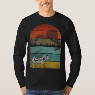 T-shirt Zèbre rétro vintage et animal mignon 4