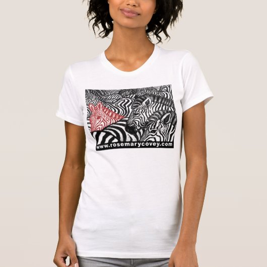 T-shirt Zèbre rouge (Devant)