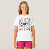 T-Shirt zee Life Characters (Voorkant volledig)