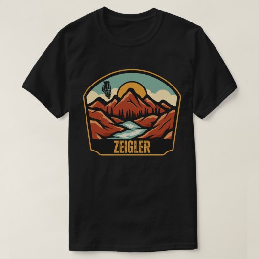 T-shirt Zeigler (Illinois) (Design devant)