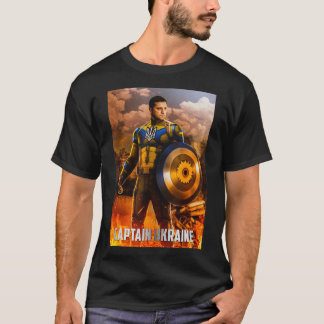 T-shirt Zelensky Captain Ukraine Hero soutien ukraine ukra