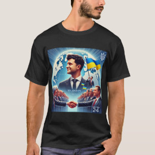 T-shirt Zelenskyy Union Les Dirigeants Mondiaux