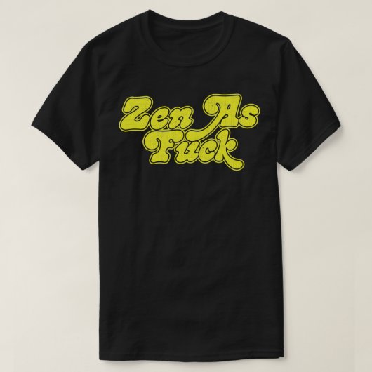 T-shirt Zen en Retro Typographie Design 2 (Design devant)