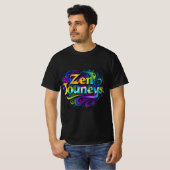 T-shirt Zen Journeys Typographie Art (Devant entier)