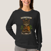 T-shirt Zen Master Cat Funny Chill Gray Tabby Cat Gift (Devant)