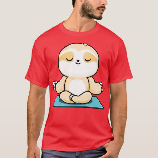 T-shirt Zen MeditSloth Cute Yoga