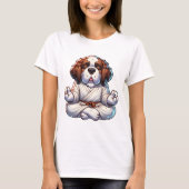 T-shirt Zen Saint Bernard Dog Art (Devant)
