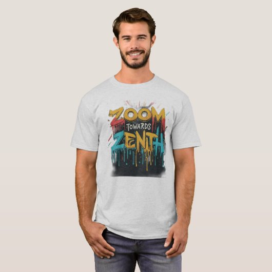 T-shirt Zénith Limite : Voyage cosmique Abstrait (Devant entier)