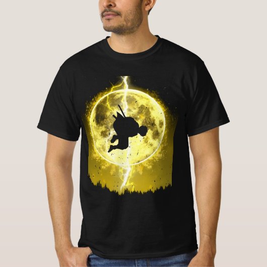 T-shirt Zenitsu Agatsuma jaune lune (Devant)