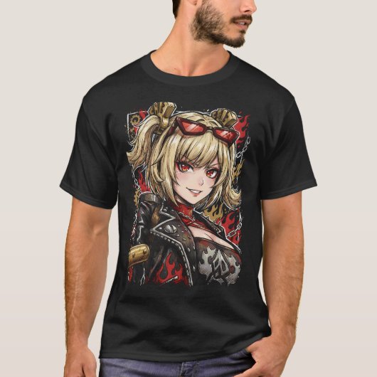 T-shirt Zenless Zone Zero Burnice Feu Blanc Anomalie Barte (Devant)