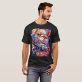 T-shirt Zenless Zone Zero Burnice Feu Blanc Anomaly Barte (Devant entier)