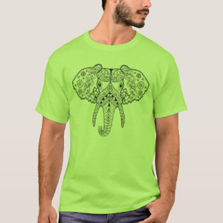 T-shirt Zentangle a inspiré l'éléphant