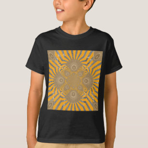 T-shirt Zephyr doré : Elégance en Jaune doré & Chrome