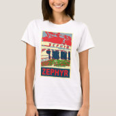 T-shirt Zephyr Rollercoaster Pontchartrain Beach (Devant)