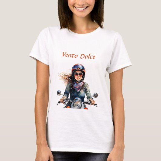 T-shirt "Zephyra" "Vento Dolce" - Vent doux (Devant)