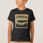 T-shirt Zeppelin Rétro Dirigible Aéronef Zepelin Zepplin (Devant)