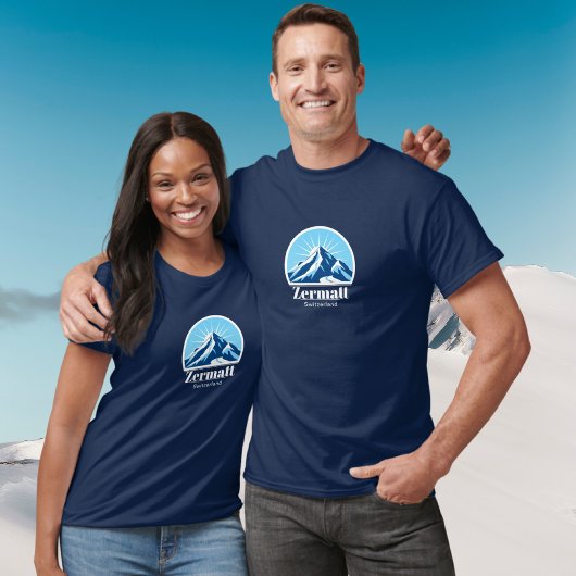 T-shirt Zermatt Switzerland ski resort vacation 