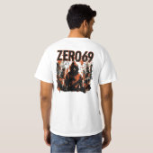 T-shirt ZERO69 — Paria encapuchonné (Dos entier)