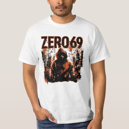 T-shirt ZERO69 — Paria encapuchonné (Devant)