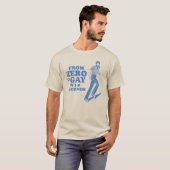 T-SHIRT ZÉRO À GAY EN 3 SECONDES (Devant entier)