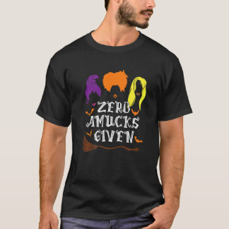 T-shirt Zéro Amucks Donné Fou Avec Batte Sorcière Hallowee