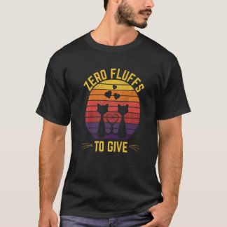 T-shirt Zéro bouffées pour donner chat maman Kitten chat p