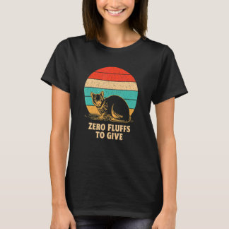 T-shirt Zéro bouffées pour donner chat maman Kitten chat p