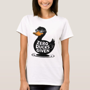 T-shirt Zéro Canard Donné - Design de canard drôle et cool