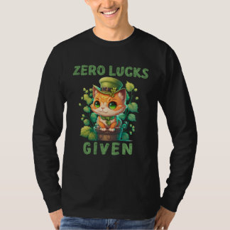 T-shirt Zéro chance donnée Fête de la Saint-Patrick mignon