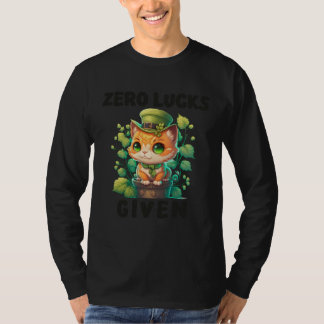 T-shirt Zéro chance donnée Fête de la Saint-Patrick mignon