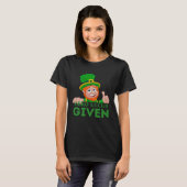 T-shirt Zéro Chance Donnée Fête de la Saint-Patrick Saint (Devant entier)