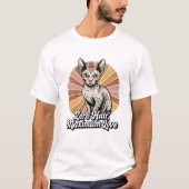 T-shirt Zéro Cheveux Amour Maximum Sphynx Rétro (Devant)